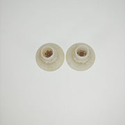 Top down view of pair of Eames Nylon Insert Glides