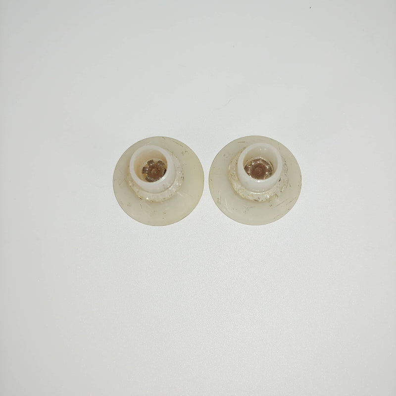 Top down view of pair of Eames Nylon Insert Glides