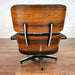 Rear view of Black and Rosewood Eames Lounge Chair