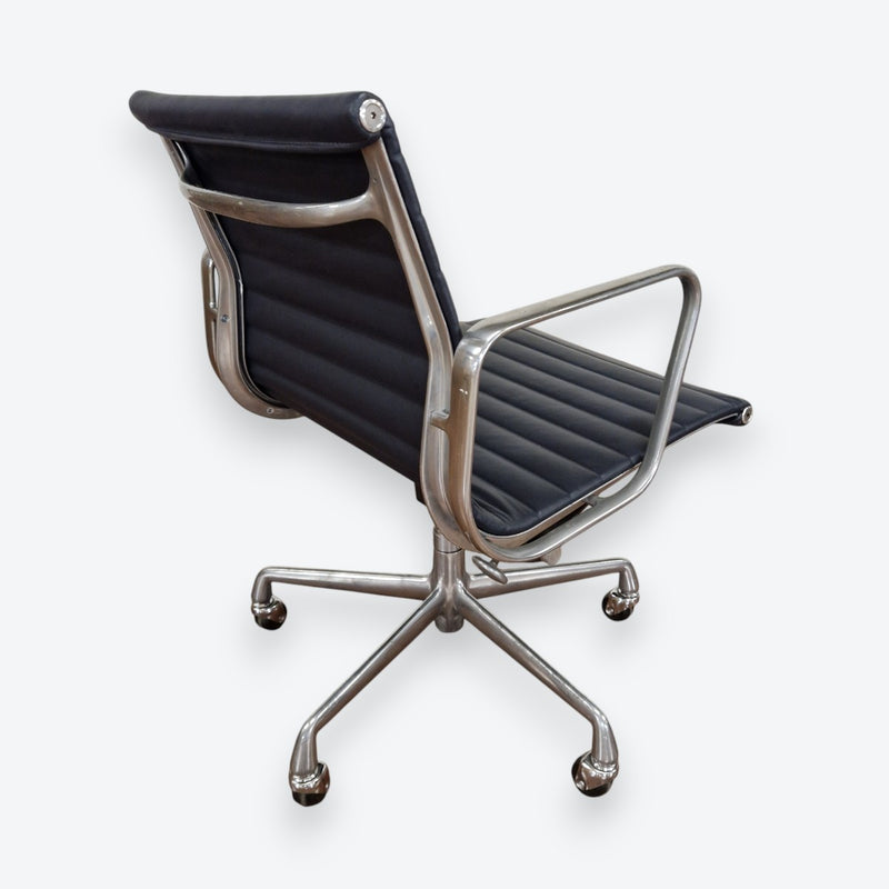 Rear angled view of Navy Blue Eames EA335