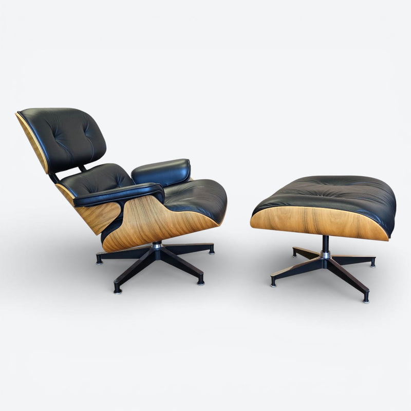 Rare Natural Palisander Santos Herman Miller Original Eames Lounge Chair & Ottoman