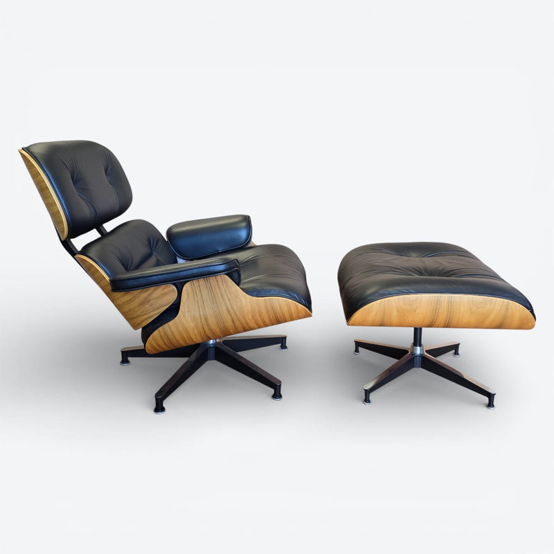 Rare Natural Palisander Santos Herman Miller Original Eames Lounge Chair & Ottoman