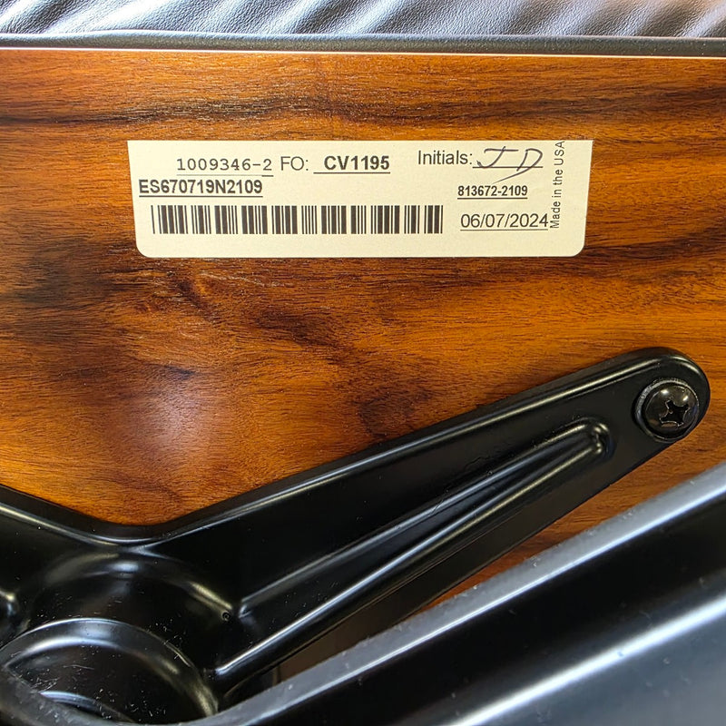 Black & Palisander Santos Herman Miller Original Eames Lounge Chair & Ottoman