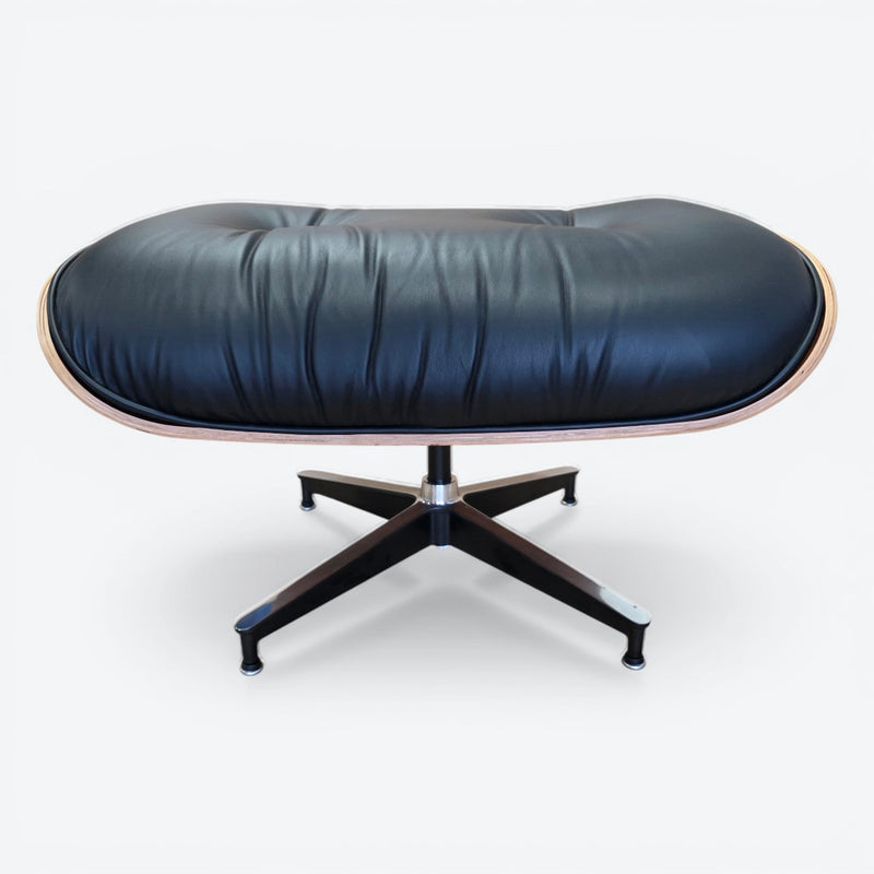Black & Palisander Santos Herman Miller Original Eames Lounge Chair & Ottoman