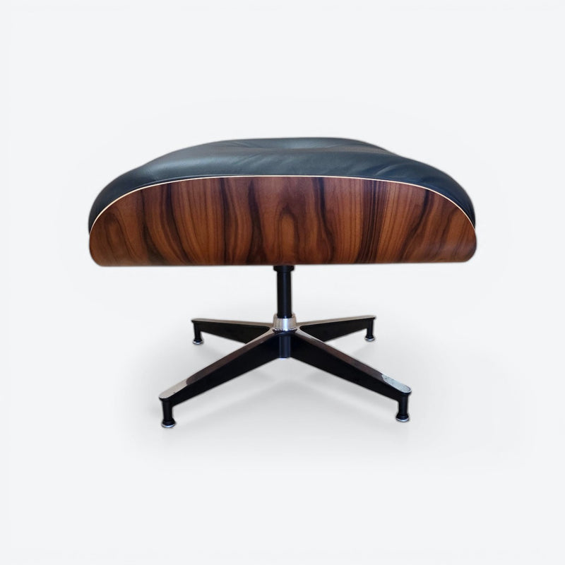 Black & Palisander Santos Herman Miller Original Eames Lounge Chair & Ottoman