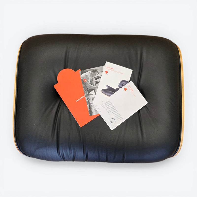 Black & Palisander Santos Herman Miller Original Eames Lounge Chair & Ottoman