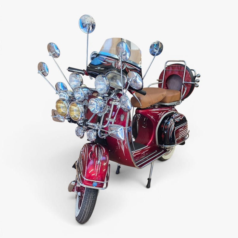 1969 Piaggio Vespa 150 – Custom Hand-Painted Las Vegas Showpiece