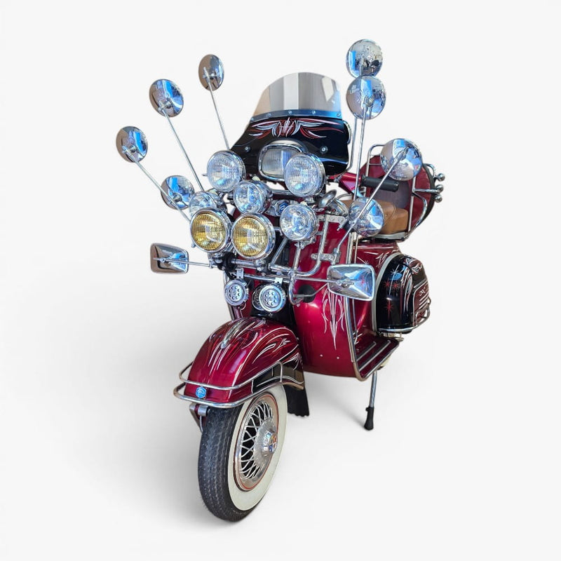 1969 Piaggio Vespa 150 – Custom Hand-Painted Las Vegas Showpiece