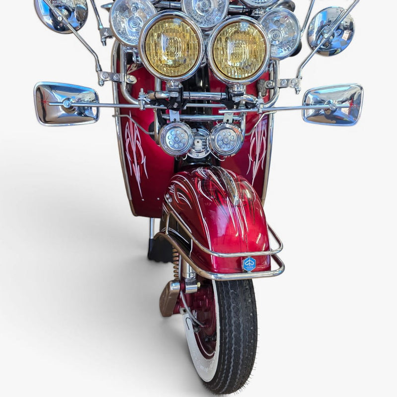 1969 Piaggio Vespa 150 – Custom Hand-Painted Las Vegas Showpiece