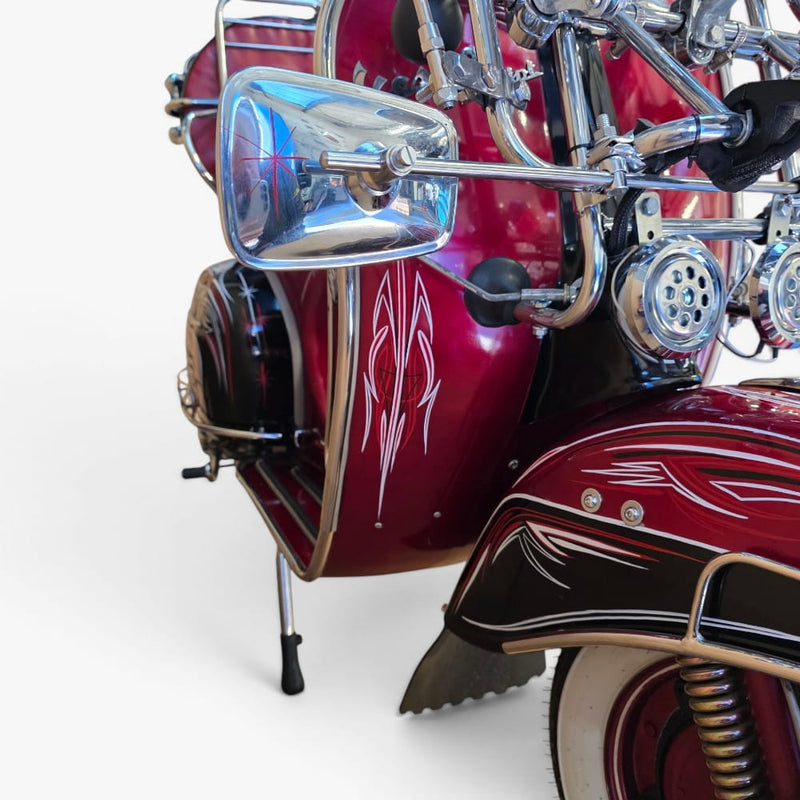 1969 Piaggio Vespa 150 – Custom Hand-Painted Las Vegas Showpiece