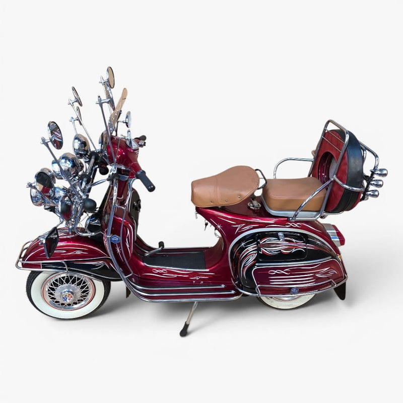 1969 Piaggio Vespa 150 – Custom Hand-Painted Las Vegas Showpiece