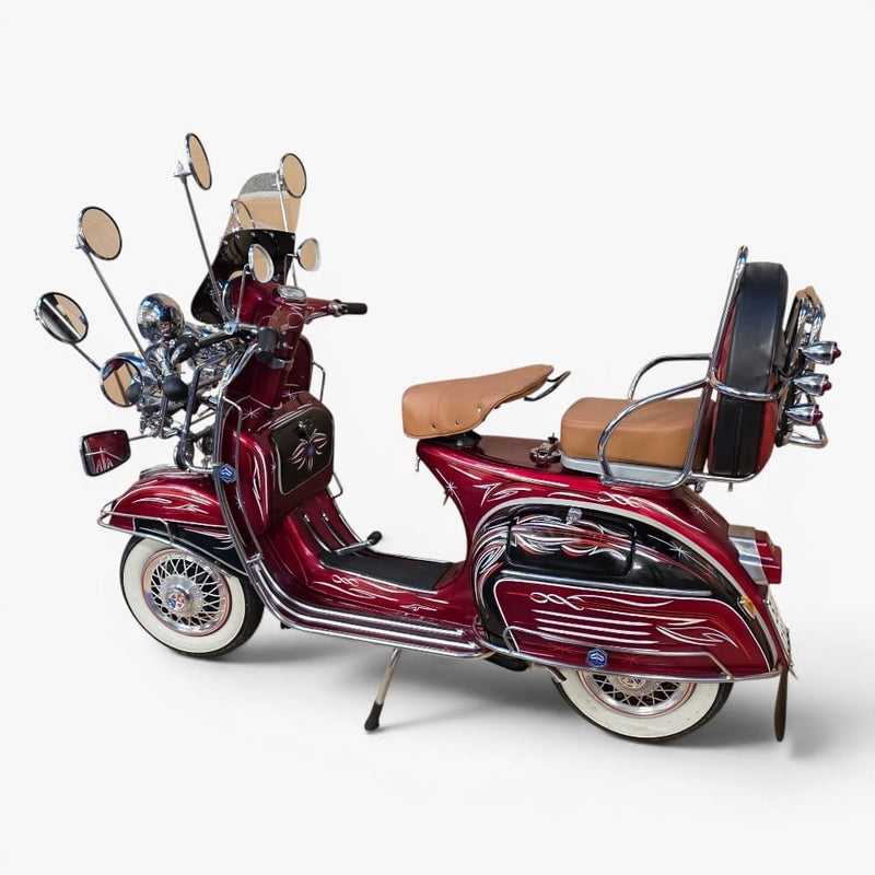 1969 Piaggio Vespa 150 – Custom Hand-Painted Las Vegas Showpiece