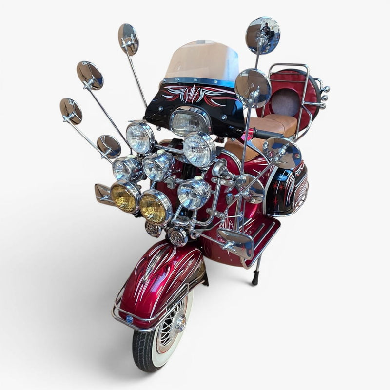 1969 Piaggio Vespa 150 – Custom Hand-Painted Las Vegas Showpiece