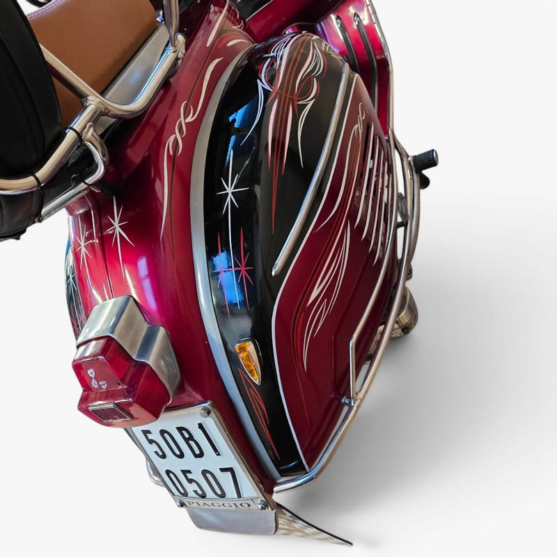 1969 Piaggio Vespa 150 – Custom Hand-Painted Las Vegas Showpiece