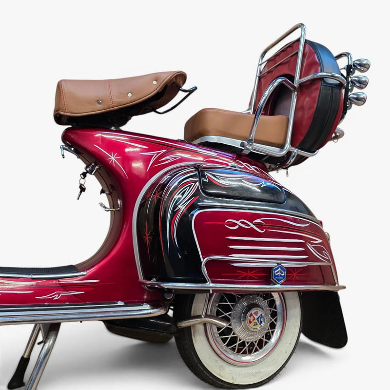 1969 Piaggio Vespa 150 – Custom Hand-Painted Las Vegas Showpiece