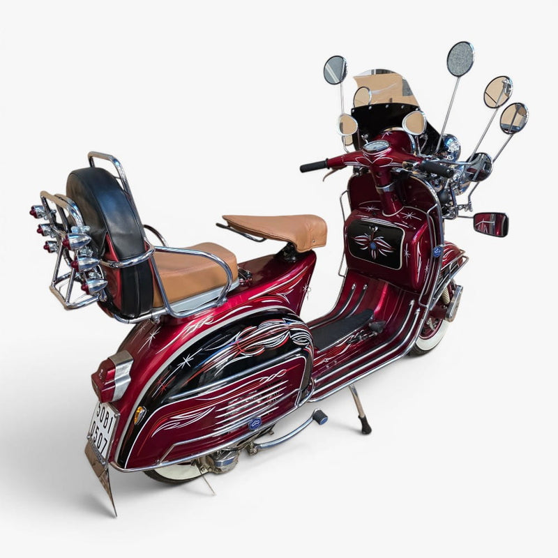 1969 Piaggio Vespa 150 – Custom Hand-Painted Las Vegas Showpiece