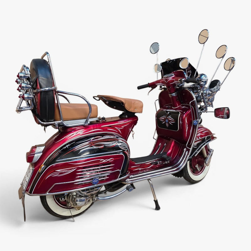 1969 Piaggio Vespa 150 – Custom Hand-Painted Las Vegas Showpiece