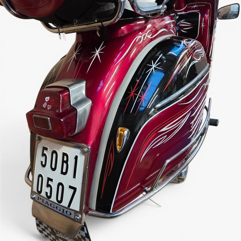 1969 Piaggio Vespa 150 – Custom Hand-Painted Las Vegas Showpiece