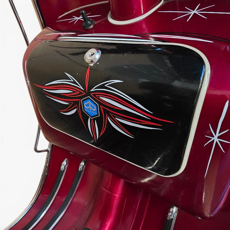 1969 Piaggio Vespa 150 – Custom Hand-Painted Las Vegas Showpiece