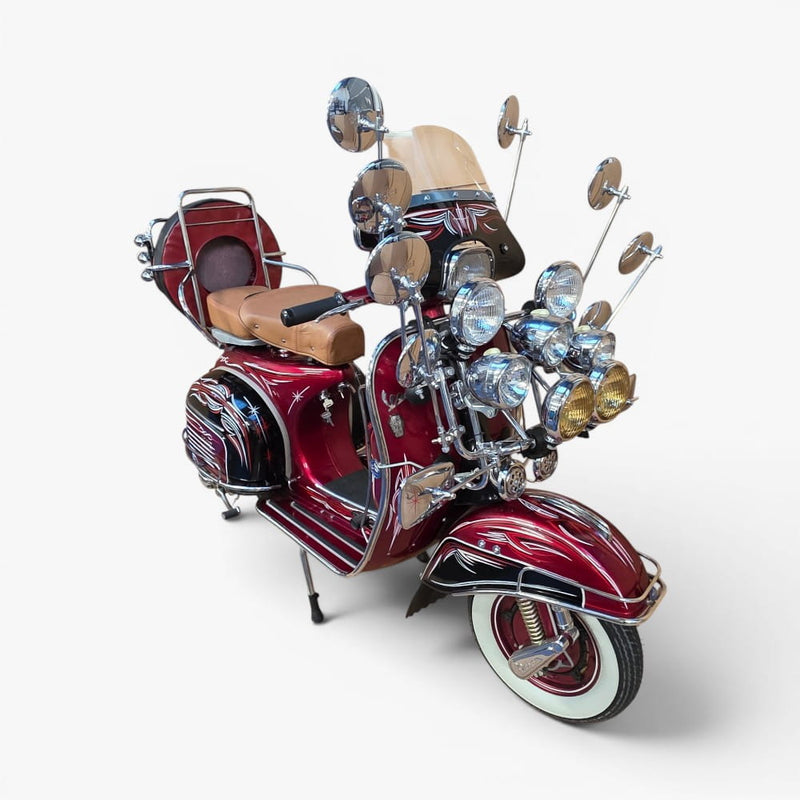 1969 Piaggio Vespa 150 – Custom Hand-Painted Las Vegas Showpiece