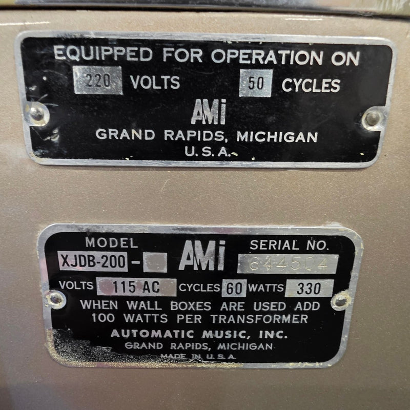 1961 AMI Continental 2 Jukebox – Rare 200-Play Edition