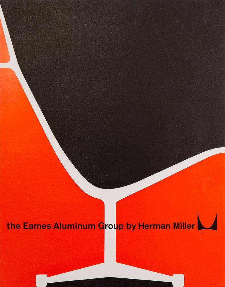 An original 1959 launch poster for the Eames Aluminum Group range of chairs and tables
