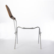 Front view of Eames DSS-T table top stacking base