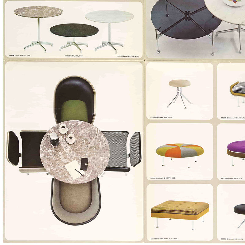 1967 Herman Miller Girard Group Table – Original Launch Piece in Bruno Scuro Marble