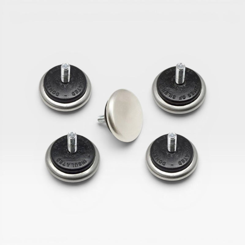 A set of 5 Domes of Silence feet for the Herman miller Eames Lounge Chair