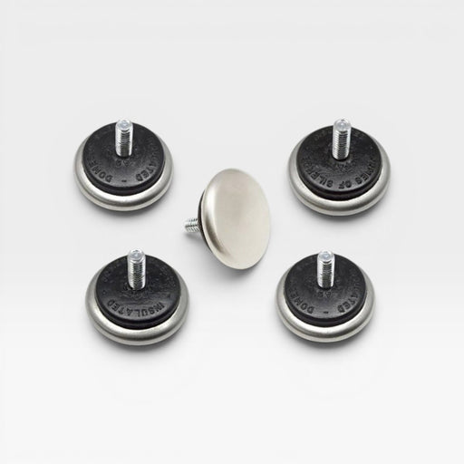 A set of 5 Domes of Silence feet for the Herman miller Eames Lounge Chair