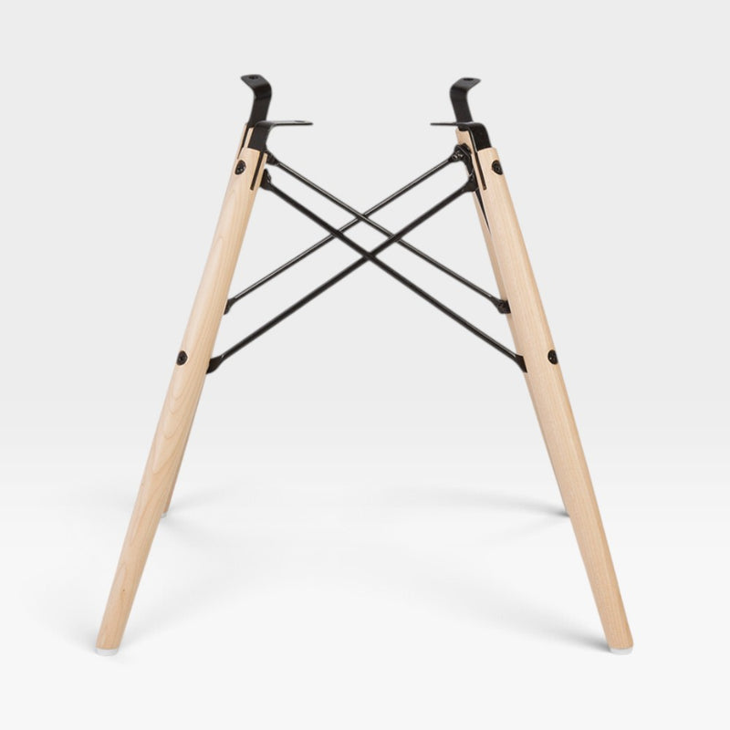 Maple Dowel DSW (or DAW) Replacement Base For Eames Side & Arm Fiberglass Chairs - 2 x (Pair)