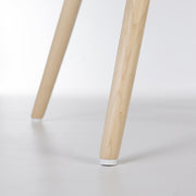View of lower leg on maple Eames dowel base