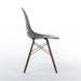 Right side view of Elephant Grey Eames DSW Dining Chair