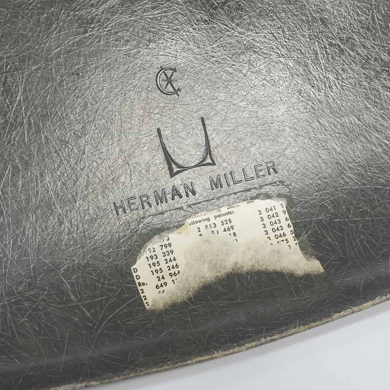 View of label on Elephant Grey Eames DSW