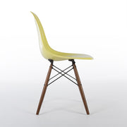 Right side view of Lemon Yellow Eames DSW