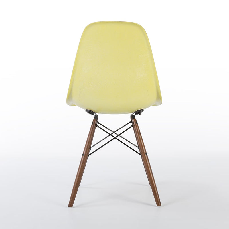 Rear view of Lemon Yellow Eames DSW
