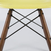 View of top of base on Lemon Yellow Eames DSW