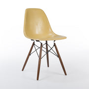 Front angled view of ochre Eames DSW