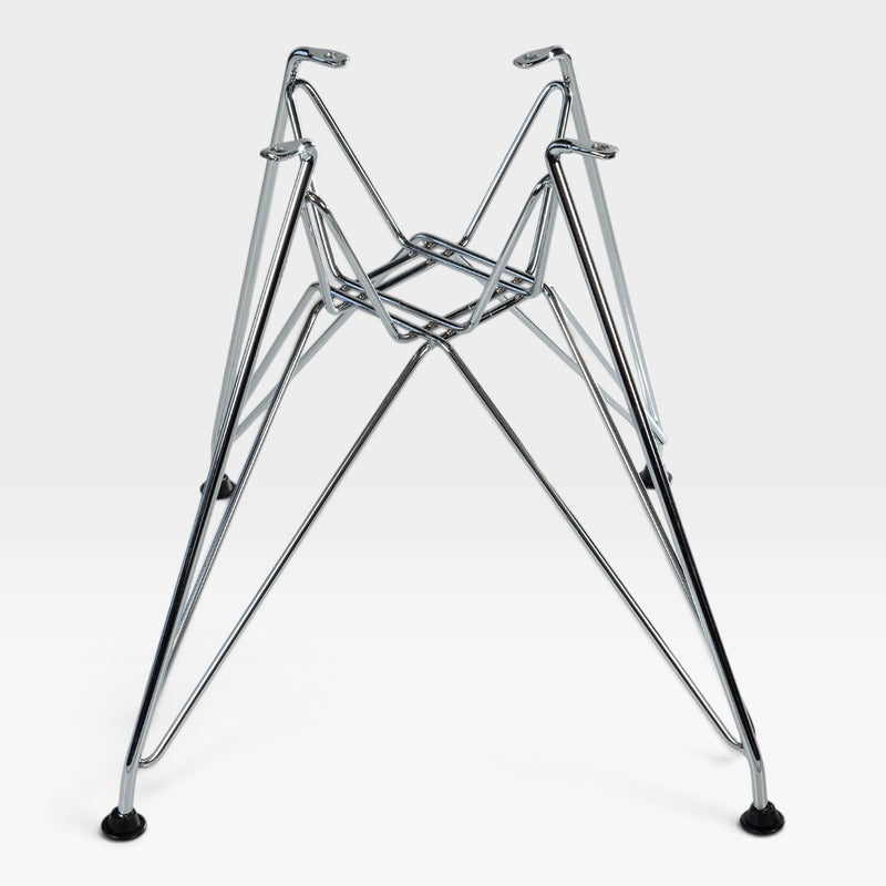 Eames Fiberglass Side Chair - Polished Chrome DSR Eiffel Base - 2 x (Pair)