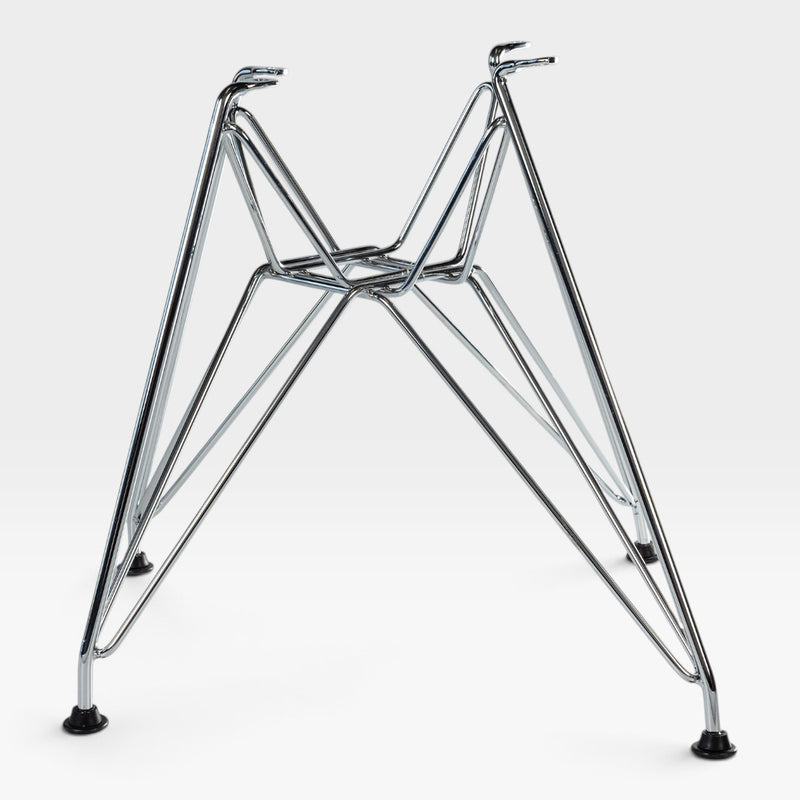 Eames Fiberglass Side Chair - Polished Chrome DSR Eiffel Base - 2 x (Pair)