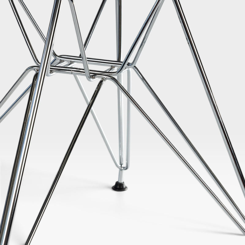 Eames Fiberglass Side Chair - Polished Chrome DSR Eiffel Base - 2 x (Pair)
