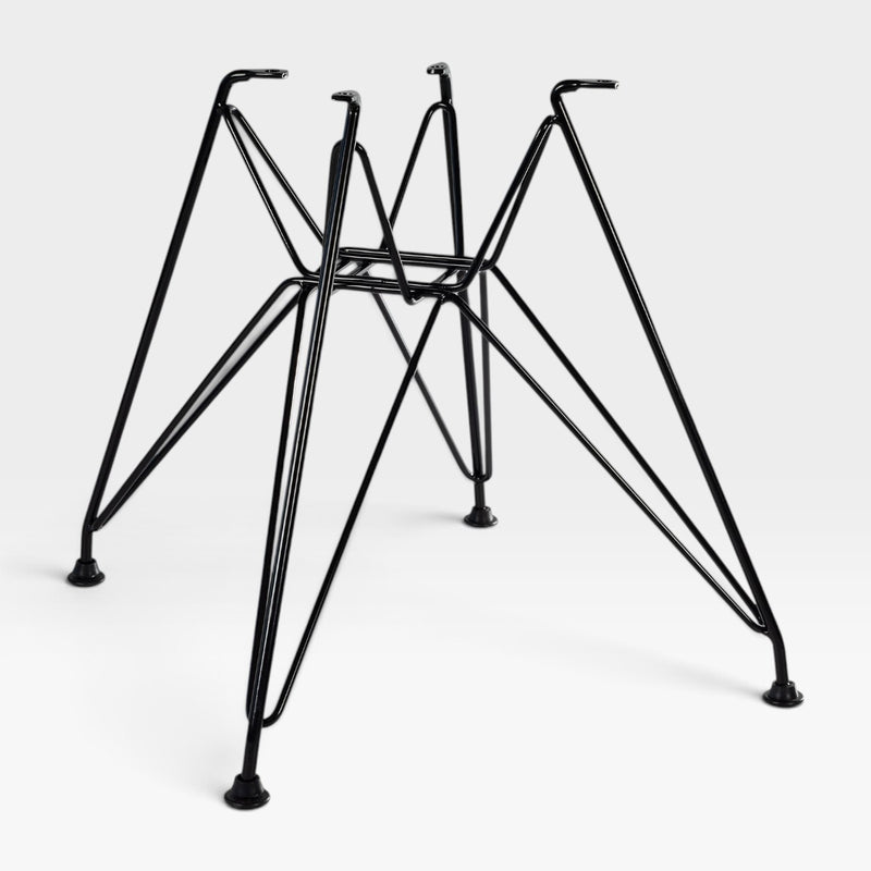 Eames Fiberglass Side Chair - Black DSR Eiffel Base - 1 x (Single)