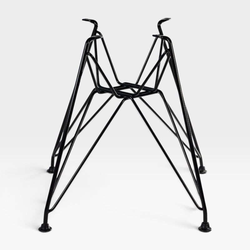 Eames Fiberglass Side Chair - Black DSR Eiffel Base - 2 x (Pair)