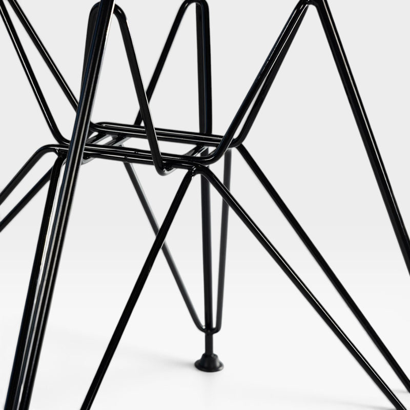 Eames Fiberglass Side Chair - Black DSR Eiffel Base - 2 x (Pair)