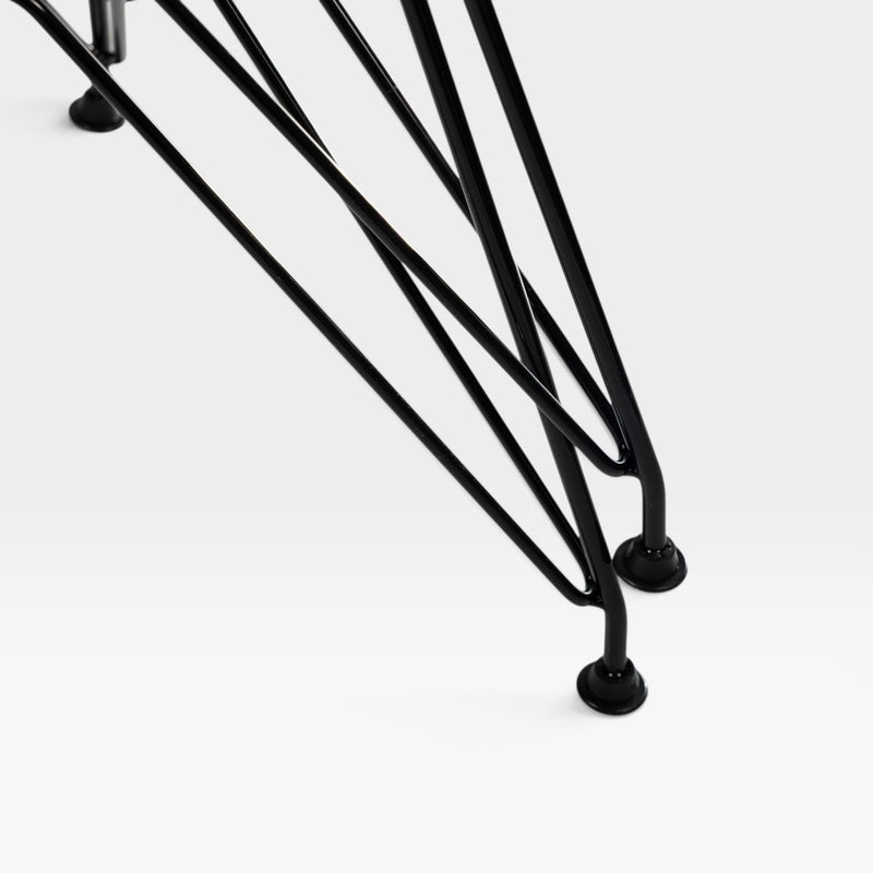 Eames Fiberglass Side Chair - Black DSR Eiffel Base - 2 x (Pair)