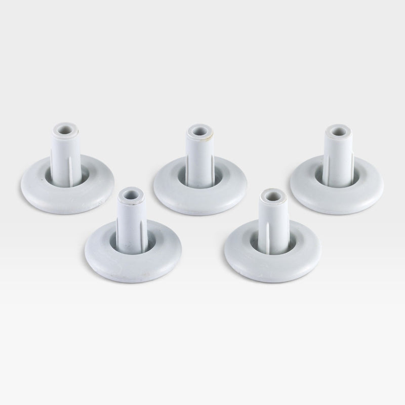 Eames Office Chairs, Tables or European Eames Lounge Chair Floor Glides - White Large Set (5)