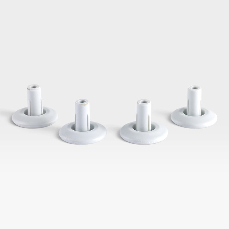 Eames Office Chairs, Tables or European Eames Lounge Chair Floor Glides - White Set (4)