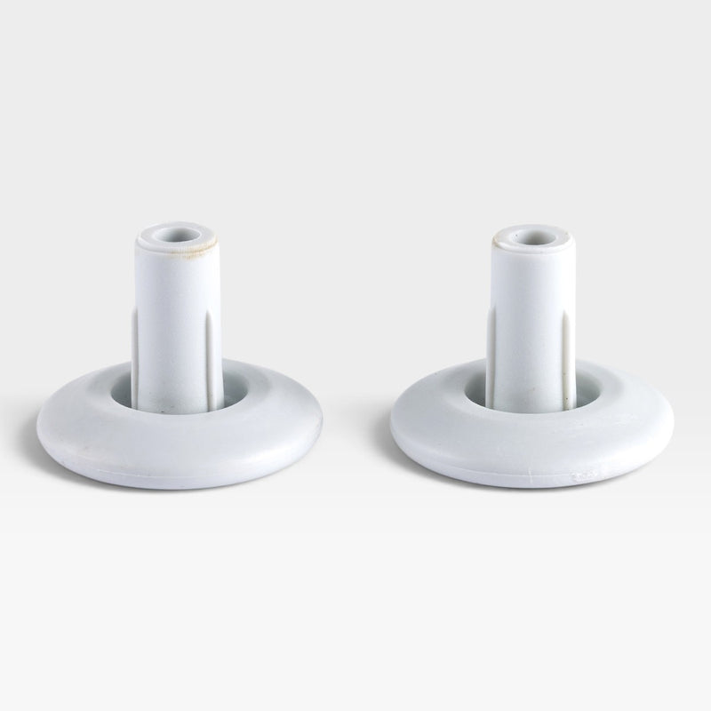 Eames Office Chairs, Tables or European Eames Lounge Chair Floor Glides - White Pair (2)