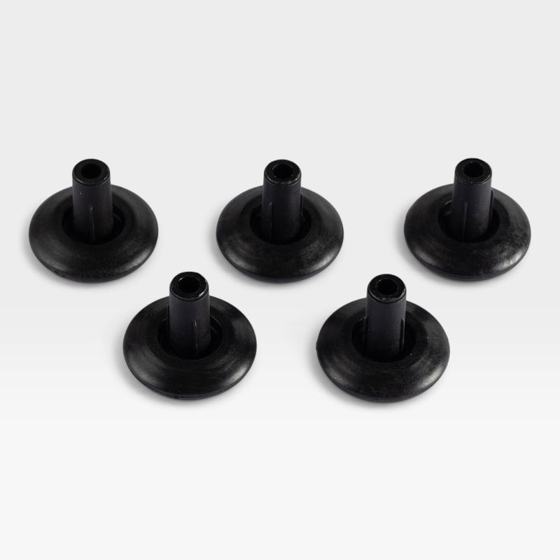 Eames Office Chairs, Tables or European Eames Lounge Chair Floor Glides - Black Large Set (5)