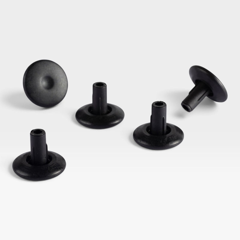 Eames Office Chairs, Tables or European Eames Lounge Chair Floor Glides - Black Large Set (5)
